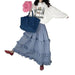 Plaid Elastic Waist Ruffled Tiered Skirt Long Dress For Women - Magellan Fashion Shop