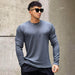 Fashion Men's Round Neck Pullover Long Sleeve Bottoming Shirt - Magellan Fashion Shop