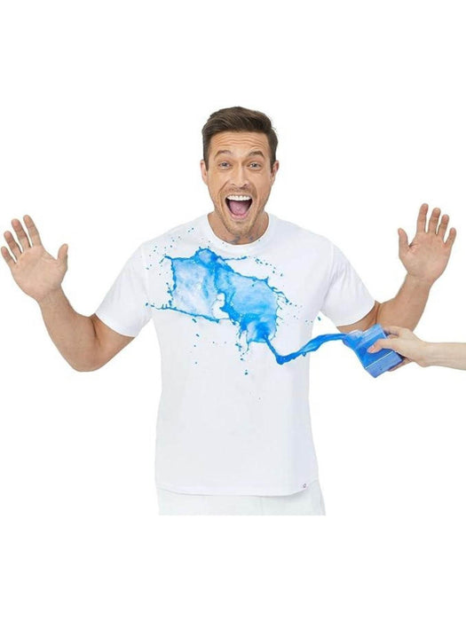 Neat White Basic Crewneck Short Sleeve Cotton Polyester Water Repellent Tee For Men - Magellan Fashion Shop