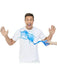 Neat White Basic Crewneck Short Sleeve Cotton Polyester Water Repellent Tee For Men - Magellan Fashion Shop