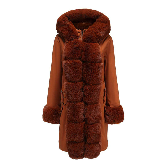 Fur Collar Sleeve Parka - Magellan Fashion Shop