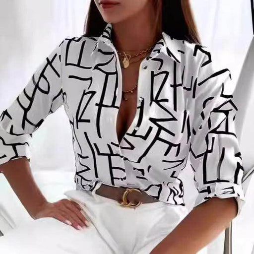 Long Sleeve Shirt Printed Women - Magellan Fashion Shop