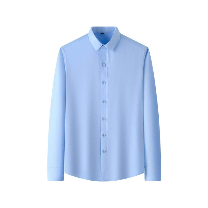 Plus Size Full Elastic Force Shirt Men's Long Sleeve - Magellan Fashion Shop