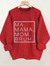 Letter Print Casual Long Sleeve Crew Neck Pullover Sweatshirt - Magellan Fashion Shop