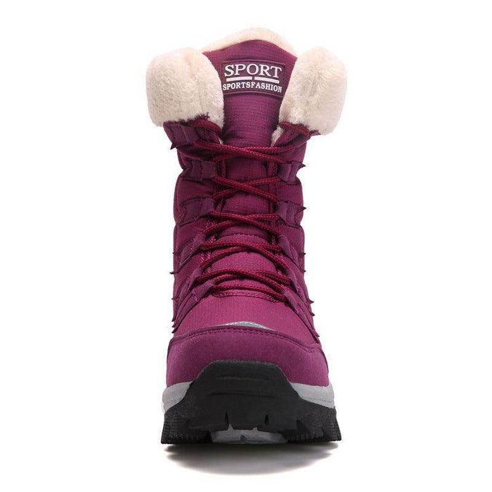 Velvet Warm Cotton Snow Boots High Cotton-padded Shoes - Magellan Fashion Shop