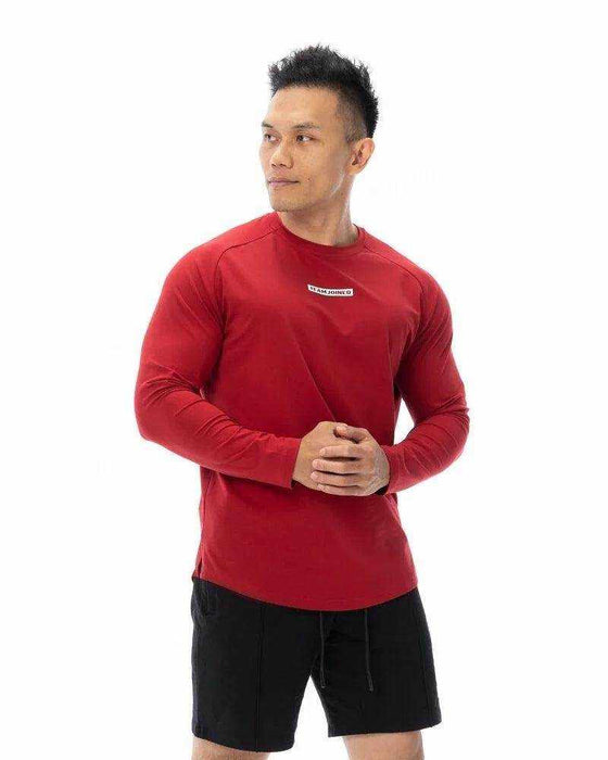 Men's fashion sports fitness long sleeve T-shirt in multiple colors and sizes