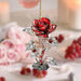 Valentine's Day Red Rose 2D Pendant Car Interior Design Acrylic Pendant - Magellan Fashion Shop