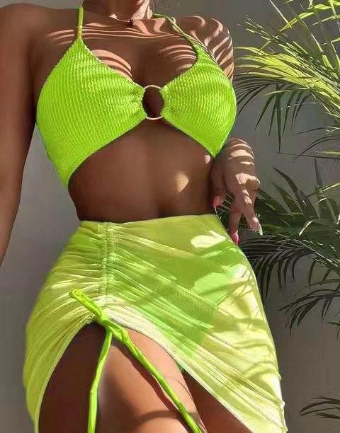 3pcs Halter Bikini Summer Fashion Beach Swimsuit For Women - Magellan Fashion Shop
