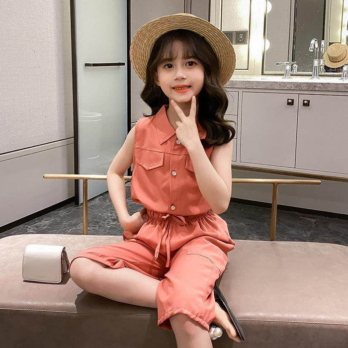 Two-piece Suit Girl Western Style Children Tooling Fashionable Princess - Magellan Fashion Shop