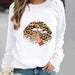 Women's Minimalist Round Neck Casual Printed Sweatshirt - Magellan Fashion Shop