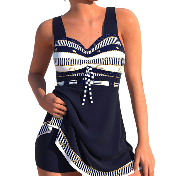 Plus Size Quick-drying Women's Split Skirt Bikini Swimsuit - Magellan Fashion Shop