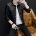 Motorcycle leather jacket men's coat leather jacket - Magellan Fashion Shop
