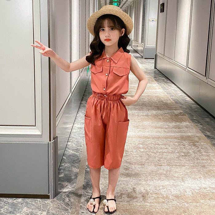 Two-piece Suit Girl Western Style Children Tooling Fashionable Princess - Magellan Fashion Shop