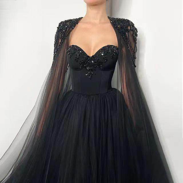 Black Evening Gown Daily Style - Magellan Fashion Shop