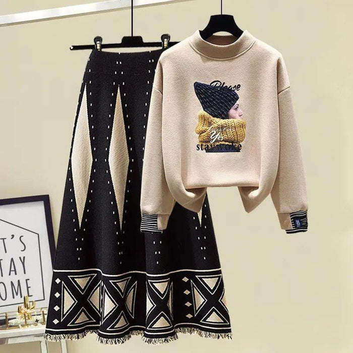 Slimming Sweatshirt Two Pieces Mid-length -piece Set - Magellan Fashion Shop