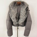 Fox Fur Collar Thick Short Down Jacket Coat - Magellan Fashion Shop