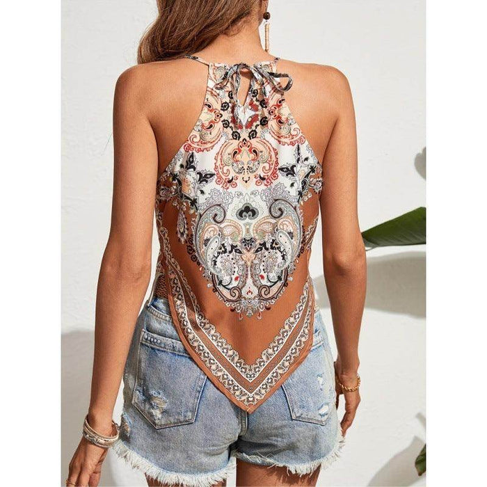 Summer Fashion Women's Wear Printed Camisole Top - Magellan Fashion Shop