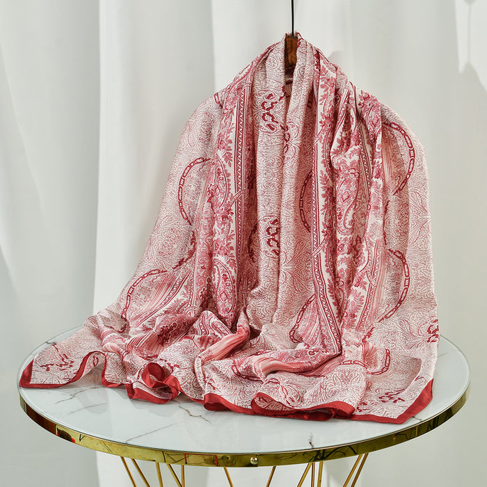 Cashew Printed Ethnic Style Scarf Shawl For Women