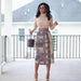 Women's Printed High Waist Hip Skirt Elastic Slim Fit - Magellan Fashion Shop
