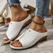 Fashion Crocodile-pattern Wedges Sandals - Magellan Fashion Shop