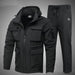 Fleece-lined Work Clothes Suit Men's Waterproof Labor Protection Clothing Warm - Magellan Fashion Shop
