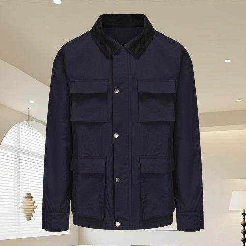 Fashion Solid Color Zipper Jacket Jacket Men - Magellan Fashion Shop