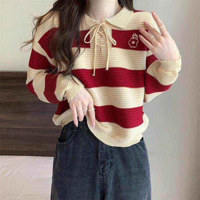 Autumn New Fashion Striped Clothes for Women – Trendy, Comfortable, and Versatile Wardrobe Essential - Magellan Fashion Shop