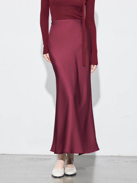 Satin Temperament Skirt - Magellan Fashion Shop