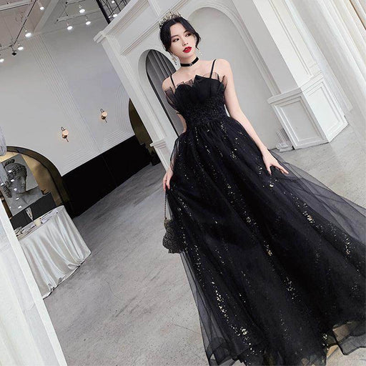 Black Evening Dress Temperamental Minority High-end - Magellan Fashion Shop