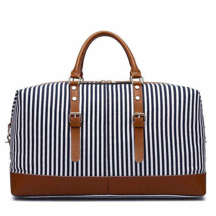 Striped Portable Messenger Travel Bag Travel Bag - Magellan Fashion Shop