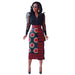 Women's Printed High Waist Hip Skirt Elastic Slim Fit - Magellan Fashion Shop