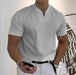Summer Short Sleeve Shirt Men Fitness Plus Size Sports T-Shirt Elastic Cotton Pocket - Magellan Fashion Shop