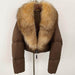 Fox Fur Collar Thick Short Down Jacket Coat - Magellan Fashion Shop
