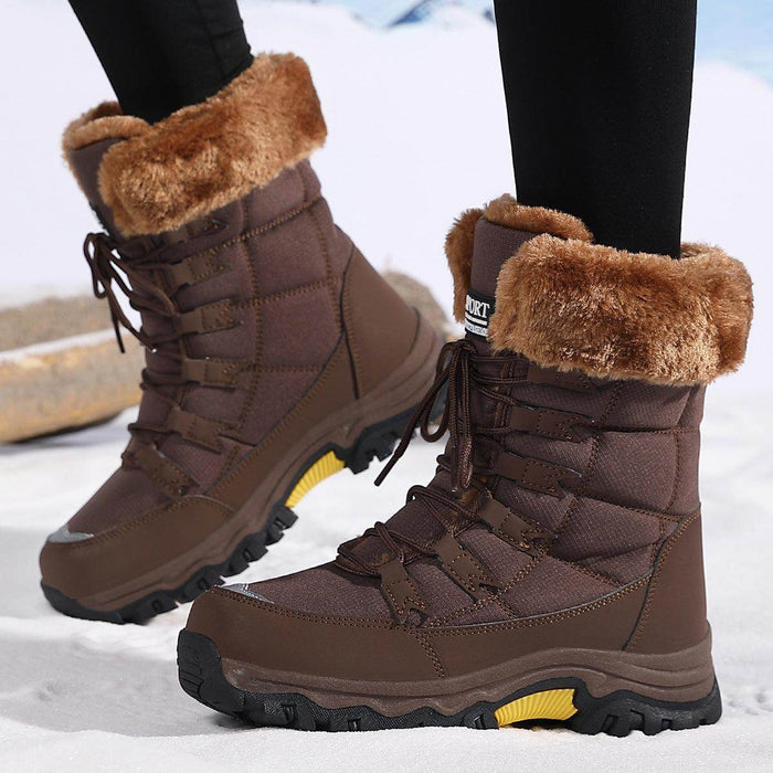Velvet Warm Cotton Snow Boots High Cotton-padded Shoes - Magellan Fashion Shop