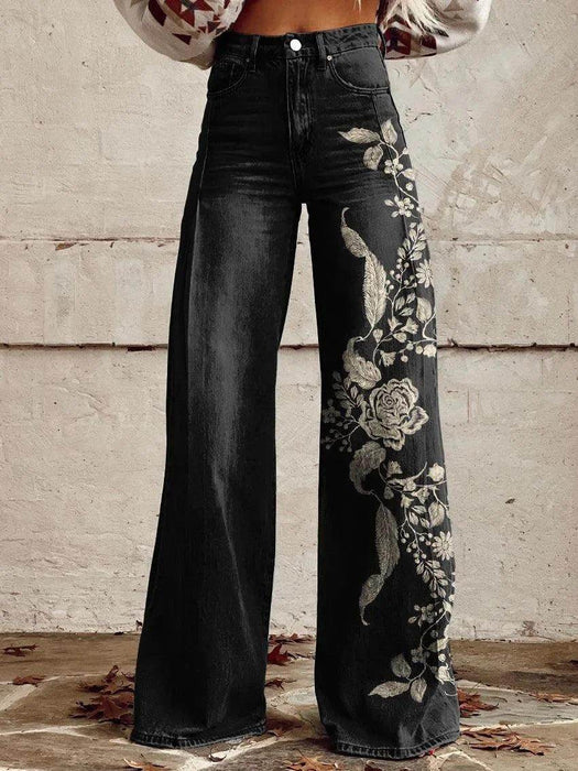 European And American Plus Size Women's Denim Casual Pants - Magellan Fashion Shop
