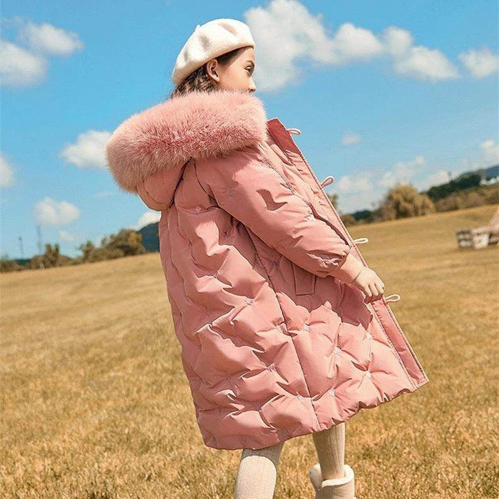 Girls' Winter New Long Down Jacket - Magellan Fashion Shop