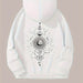 Moon Print Casual Hooded Sweatshirt - Magellan Fashion Shop