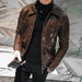 Handsome motorcycle jacket PU leather leather lapel jacket - Magellan Fashion Shop