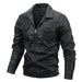 Jacket Men's Leather PU Coat Motorcycle Clothing - Magellan Fashion Shop