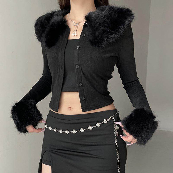 Short Breasted Cardigan Long Sleeve Coat For Women - Magellan Fashion Shop