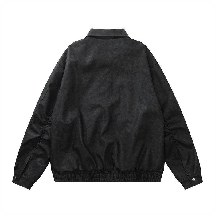 American Retro Clothing Leather Coat - Magellan Fashion Shop