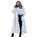 Women's Long Style White Long Fur Coat - Magellan Fashion Shop