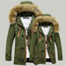 men's cotton winter fur collar warm jacket long - Magellan Fashion Shop