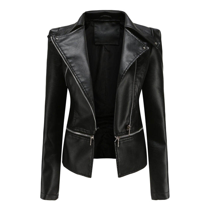 Motorcycle Leather Jacket - Magellan Fashion Shop