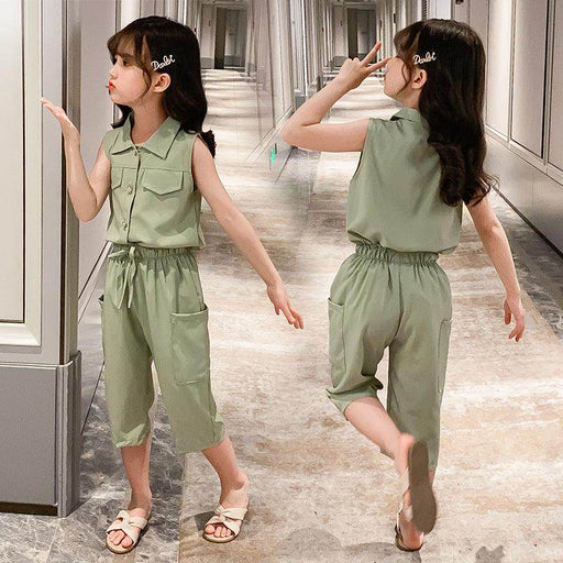 Two-piece Suit Girl Western Style Children Tooling Fashionable Princess - Magellan Fashion Shop