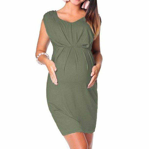 Bodycon Dress Maternity-Clothes Sexy Summer Pregnant-Women New-Fashion Sleeveless Solid - Magellan Fashion Shop
