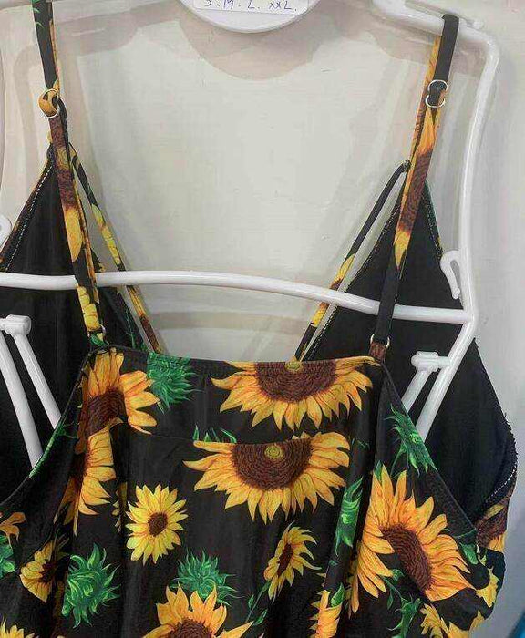 High Waist Ladies Swimsuit Lotus Leaf Plus Size Beachwear - Magellan Fashion Shop