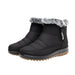 Winter Snow Boot With Side Zipper Fashion Warm Plush Ankle Boots Women's Fleece Short Shoes - Magellan Fashion Shop