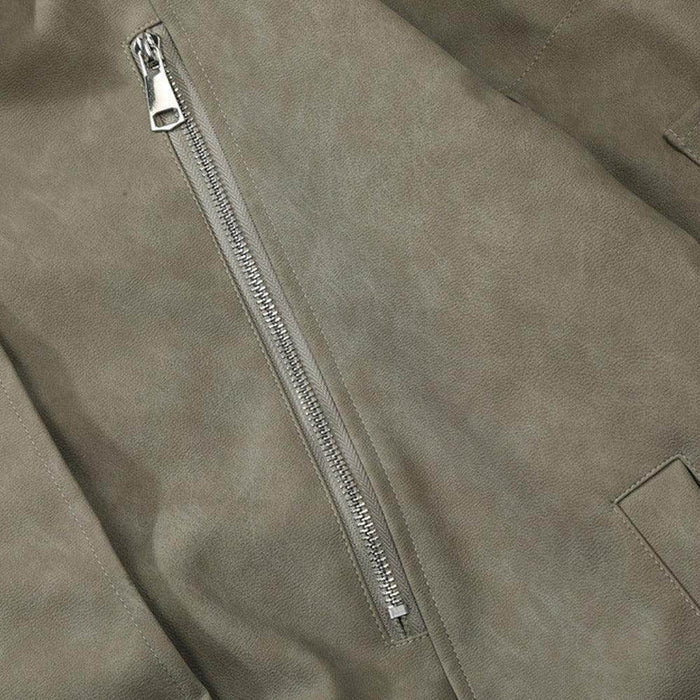 American Retro Clothing Leather Coat - Magellan Fashion Shop