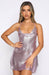 Women's Slim-fitting Back Shaping Off-the-shoulder Split Suspender Dress - Magellan Fashion Shop
